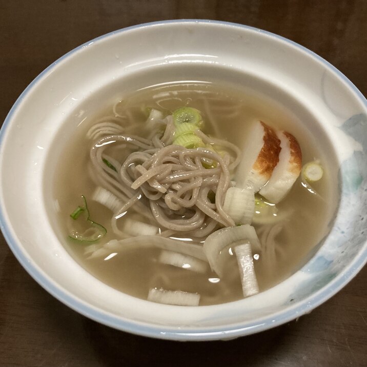 簡単我が家の年越し蕎麦